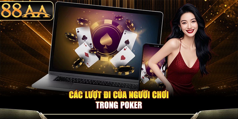 Các lượt đi của người chơi trong poker